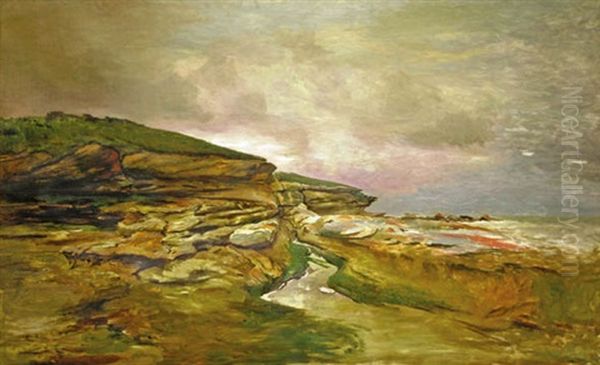Rock Forms Bondi Oil Painting by Paulus Petrus van der Velden
