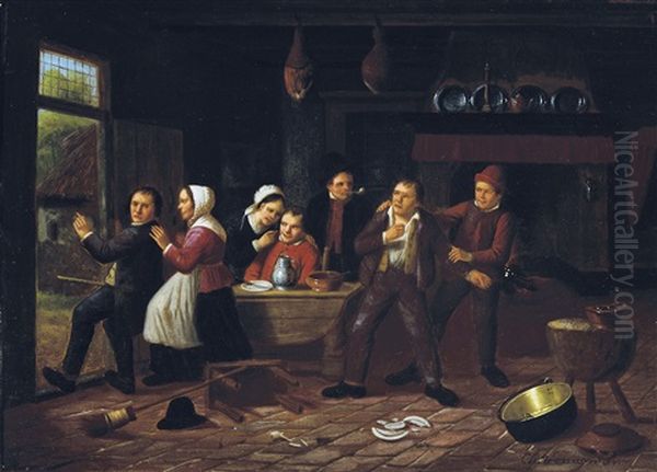 Fin De Querelle Oil Painting by Charles Venneman