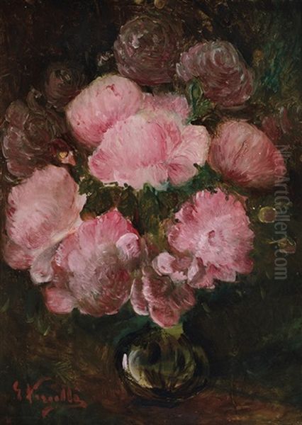 Composizione Floreale Oil Painting by Giulio Romano Vercelli