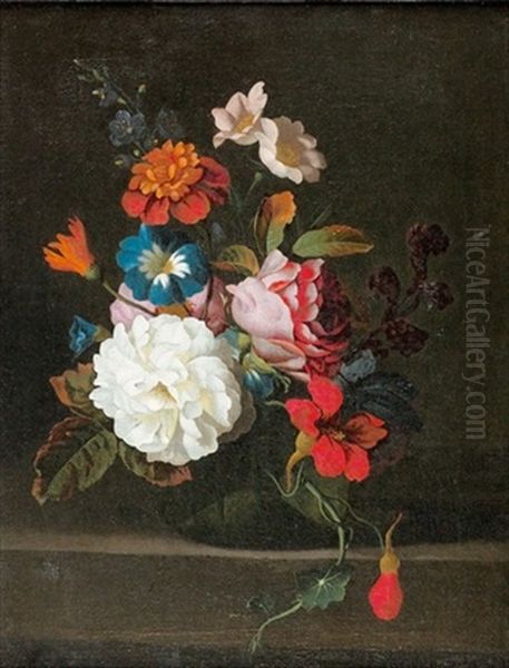 Blumenstuck Oil Painting by Cornelis Verelst
