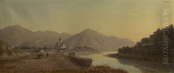 View Of Mtskheta Oil Painting by Petr Petrovich Vereshchagin