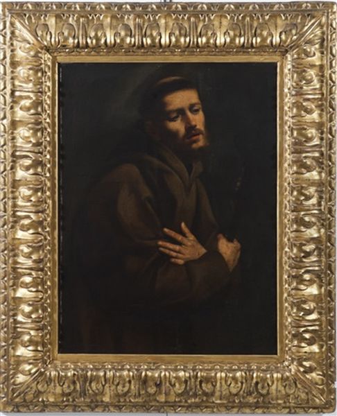 San Francesco Oil Painting by Giuseppe Vermiglio