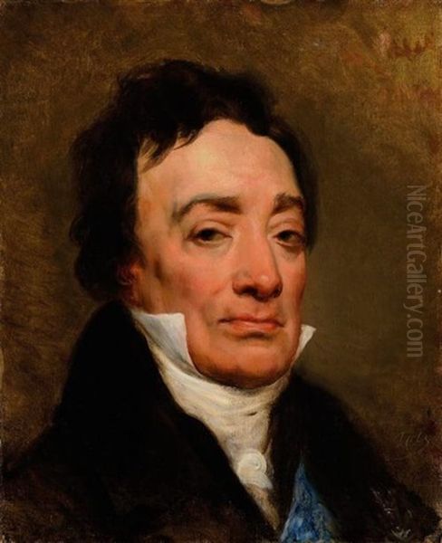 Portrait De Charles Bernard, Baron De Ballainvilliers (1757-1835) Oil Painting by Emile Jean Horace Vernet