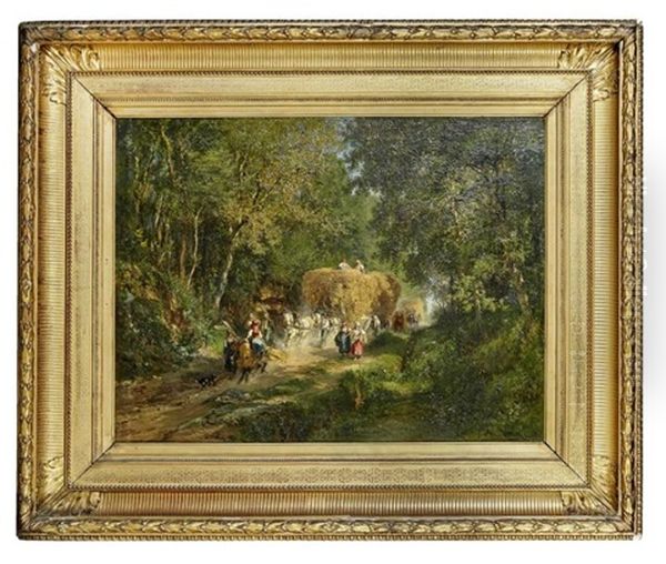 Retour De Moisson Oil Painting by Alexandre Rene Veron