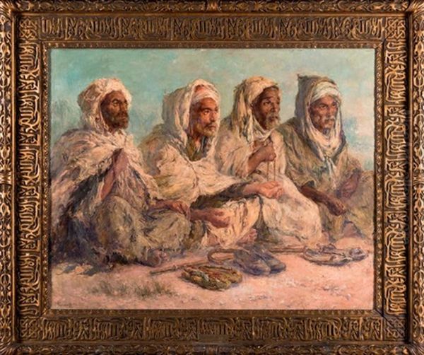 Allahou Akbar (dieu Est Le Plus Grand) Oil Painting by Edouard Verschaffelt