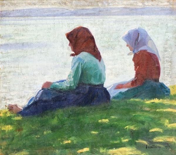 Vizparton Oil Painting by Mano (Emanuel) Vesztroczy