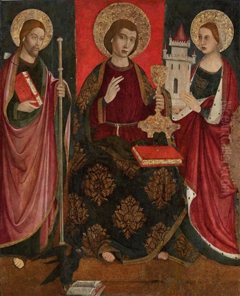 Saint John The Evangelist Enthroned Oil Painting by Tomaso de Vigilia