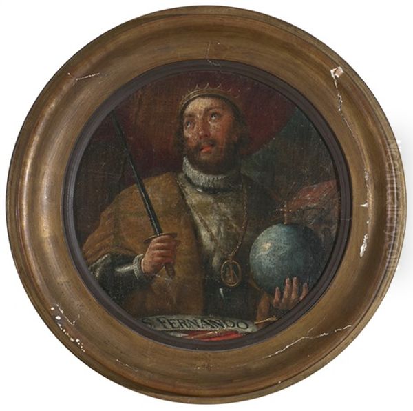 San Fernando Oil Painting by Antonio Viladomat Y Manalt
