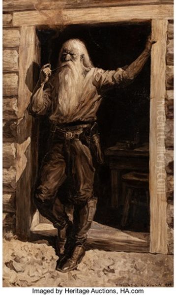 Life On The Frontier Oil Painting by Hernando Gonzallo Villa