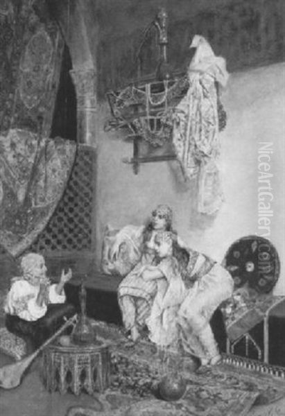 The Fortune Teller Oil Painting by Ricardo Villegas Y Cordero
