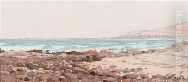 Breakfast Bay - The Coast Near Stillbaai Oil Painting by Jan Ernst Abraham Volschenk