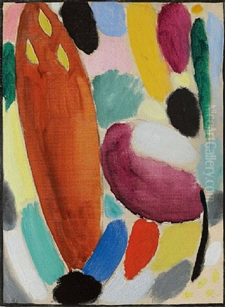 Portrait Of A Woman Oil Painting by Alexej von Jawlensky