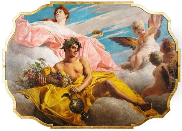 Allegorie Der Fruchtbarkeit Oil Painting by Ferdinand Wagner the Younger