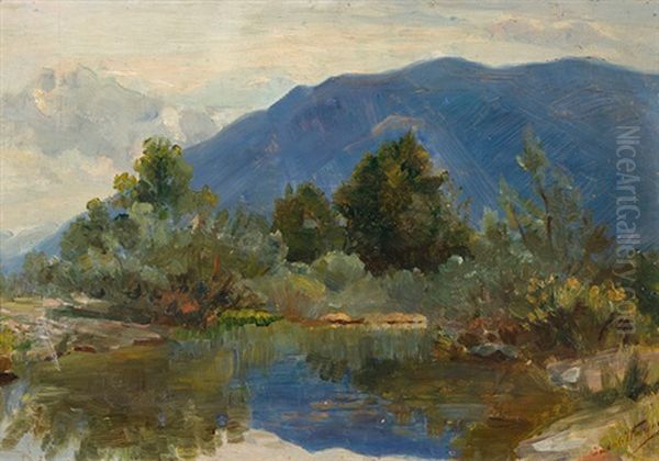 Sommerliche Landschaft Mit Tumpel Oil Painting by Jacob Wagner