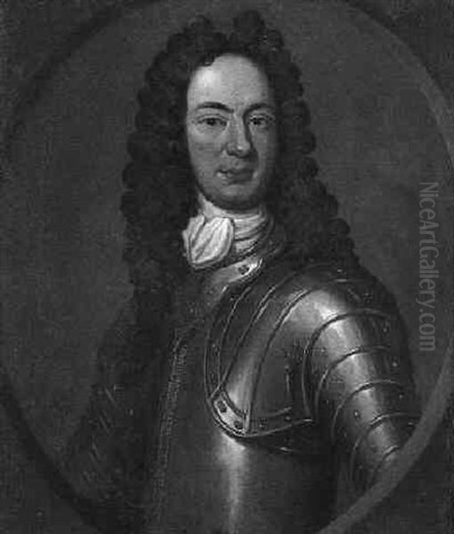 Portrait Of A Man (sir Kenneth Mackenzie Bt, Of Scatwell?) Oil Painting by Richard Waitt