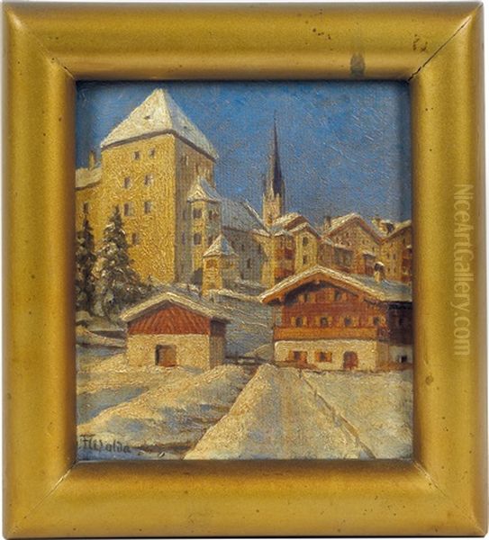 Kitzbuhel Oil Painting by Franz Walde