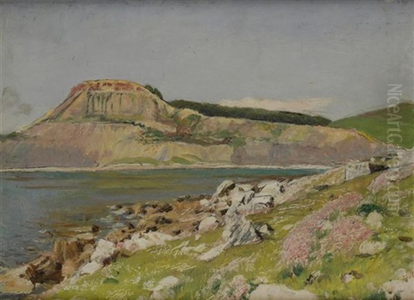 Chapmans Pool Oil Painting by George Spencer Watson