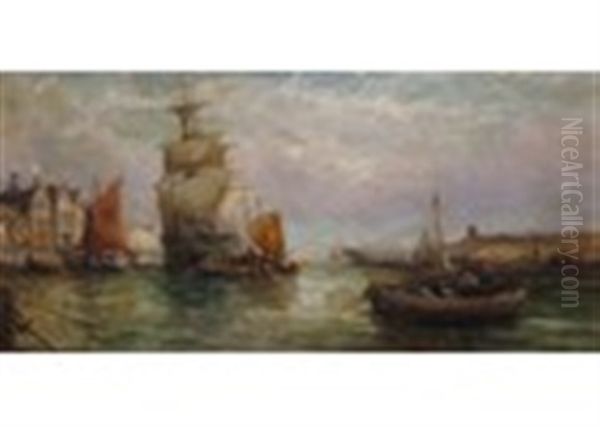 Poole Harbour Oil Painting by William Webb