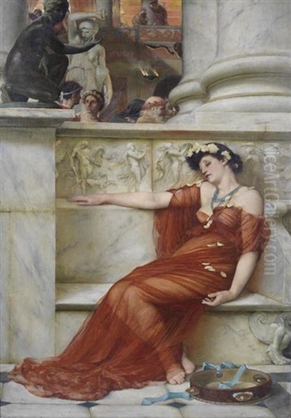Revelry Oil Painting by John Reinhard Weguelin