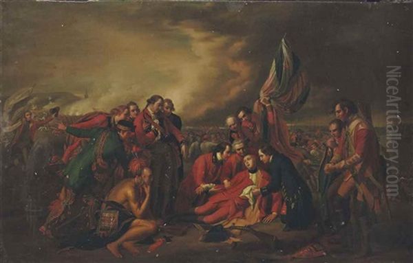 La Mort Du General Wolfe Oil Painting by Benjamin West