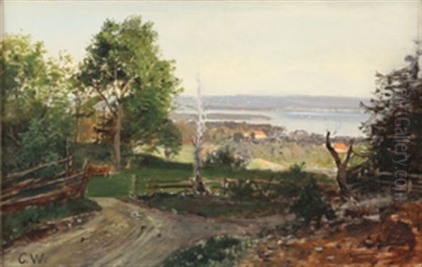 Fra Slemdal Oil Painting by Christian Delphin Wexelsen