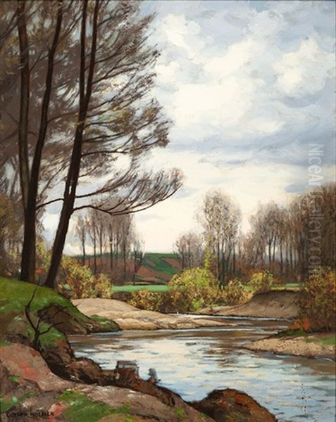 An Early Spring Day Oil Painting by Clifton A. Wheeler