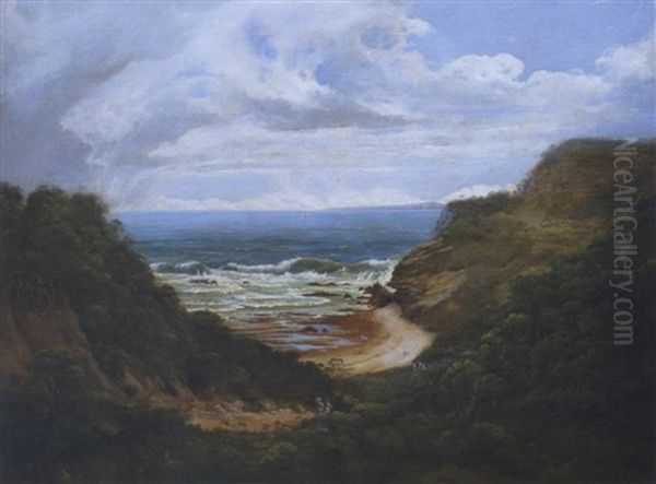 Ocean Beach, Sorrento Oil Painting by Isaac Whitehead