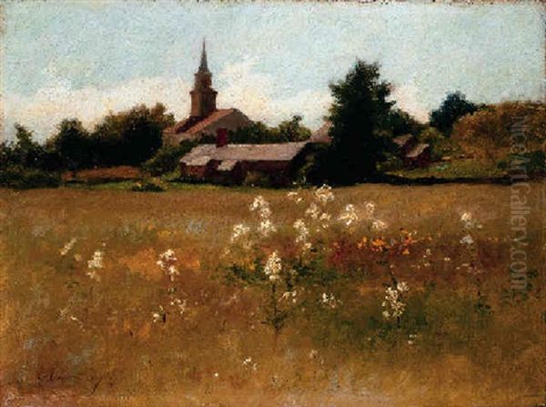 Queen Anne's Lace Oil Painting by William John Whittemore