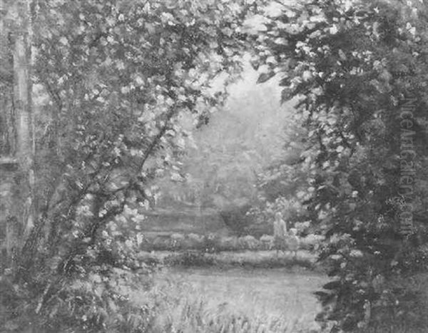 A Glimpse Of The Road Oil Painting by Robert J. Wickenden