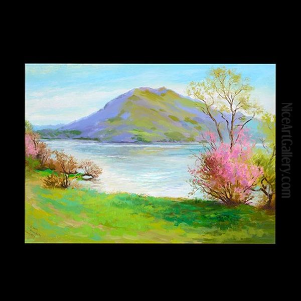 Clearlake Oil Painting by Ethel Marian Wickes