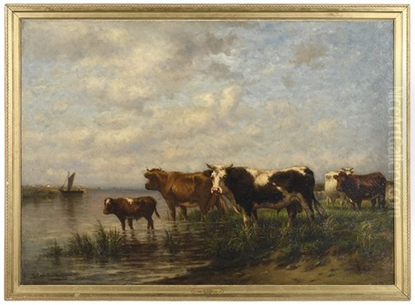 Evening Oil Painting by Carleton Wiggins