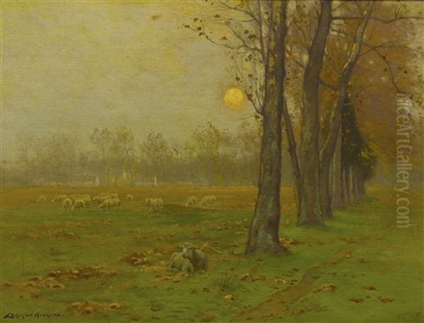 End Of Day ('the Dying Years') Oil Painting by Carleton Wiggins
