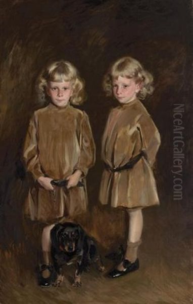 The Twins Oil Painting by Irving Ramsey Wiles