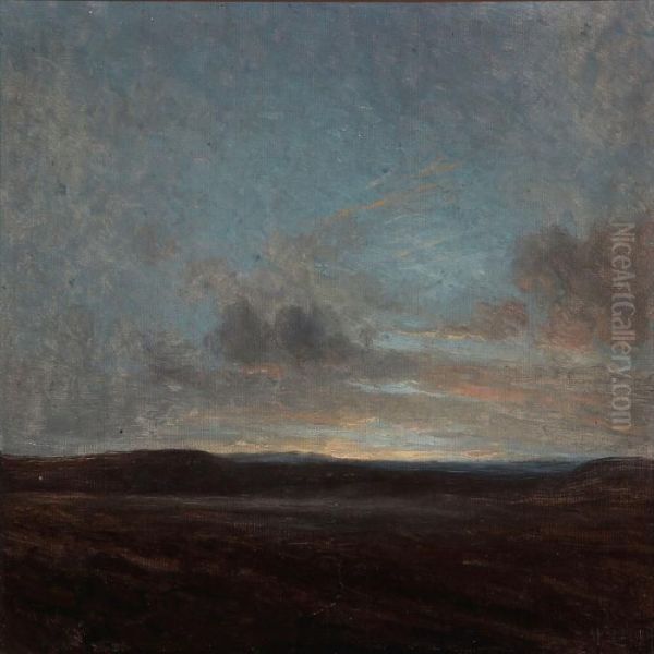Sommernat Oil Painting by Alfred K. Harald Broge