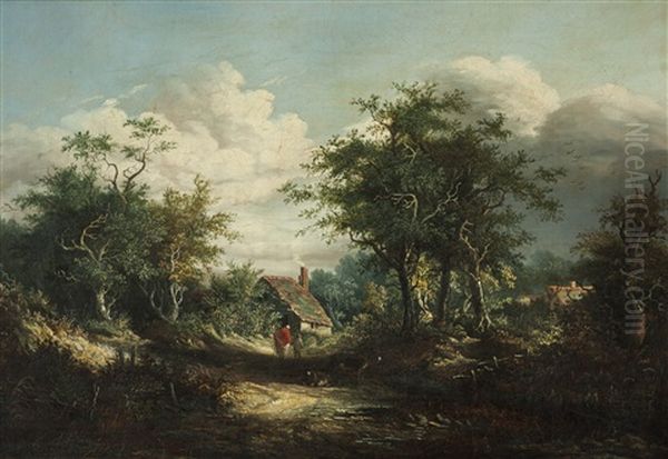Paisajes Con Campesinos Oil Painting by Edward Charles Williams