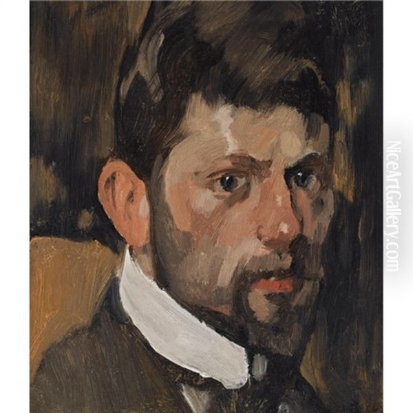 A Portrait Of The Painter Felicien Bobeldijk Oil Painting by Willem Witsen