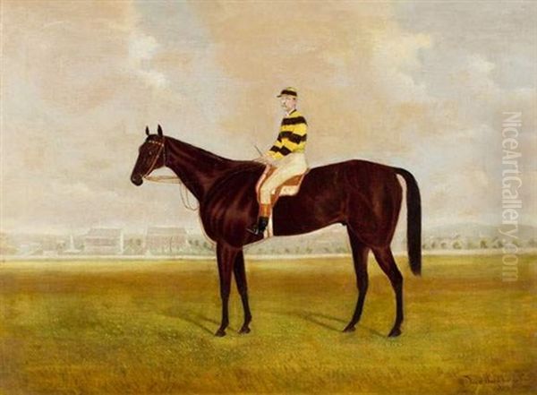 Cheval De Course Et Son Jockey Oil Painting by Frederick Woodhouse Jr.