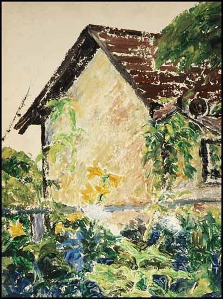 House And Garden Oil Painting by Bertram Richard Brooker