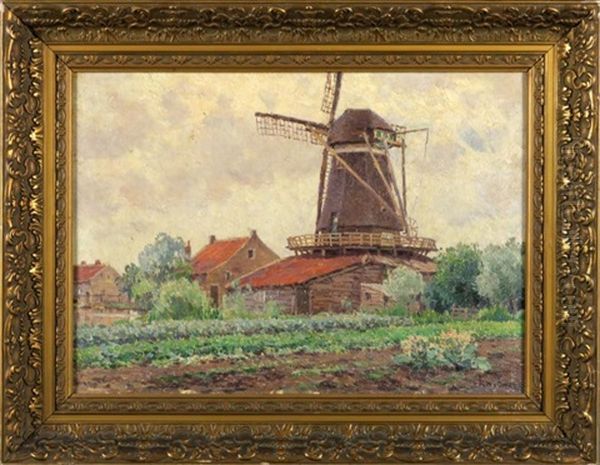 Vieux Moulin A Kralingen Oil Painting by Rodolphe Paul Wytsman