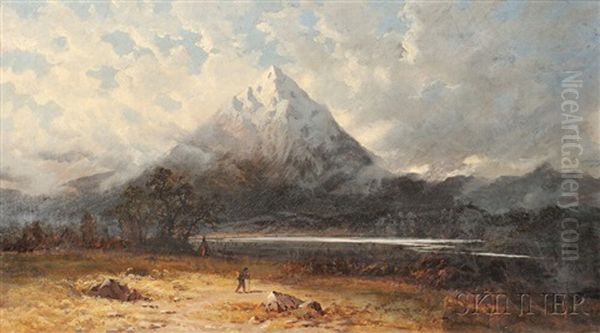 Native American Encampment Oil Painting by Harvey Otis Young