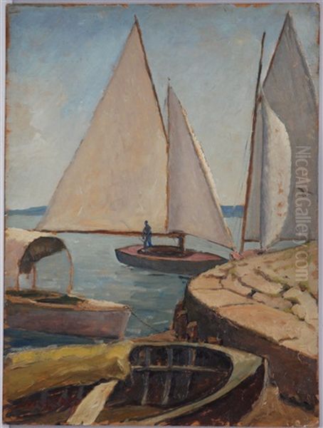 Vele Al Sole Oil Painting by Luigi Zago