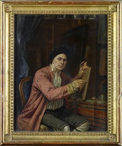 Self-portrait Oil Painting by Gerrit Zegelaar