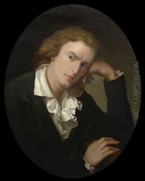 Friedrich Von Schiller Oil Painting by Gustav Zick