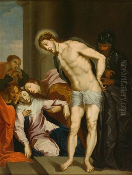Geiselchristus Oil Painting by Januarius Zick