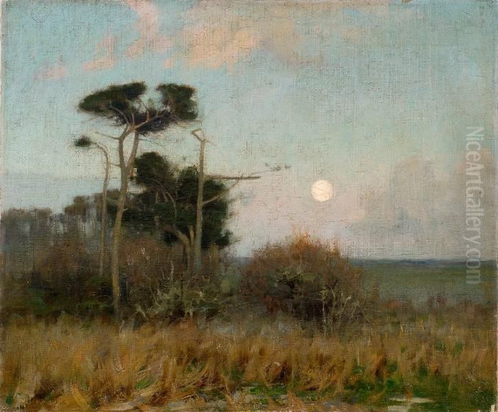 Ohtune Mets Oil Painting by John Alfred Arnesby Brown