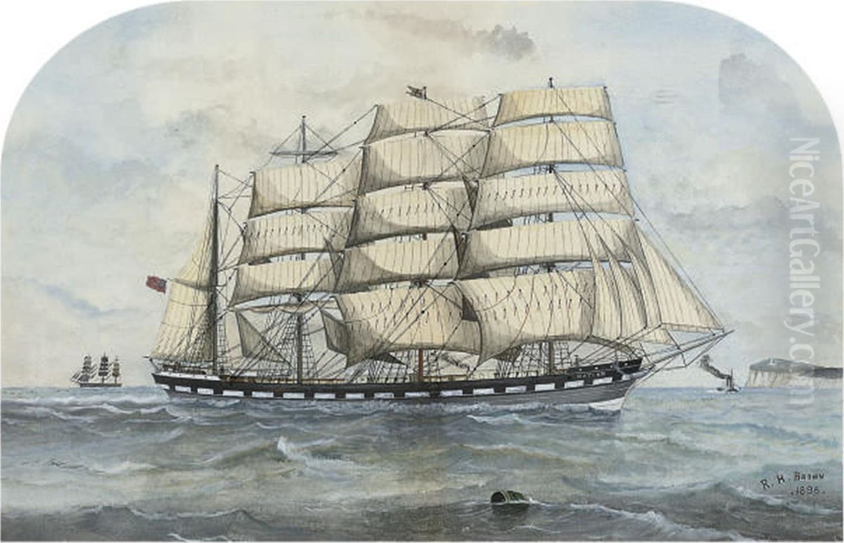 The Four-masted Barque Oil Painting by Roy H. Brown