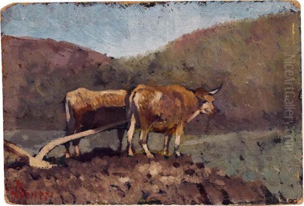 Lavori Campestri Oil Painting by Stefano Bruzzi