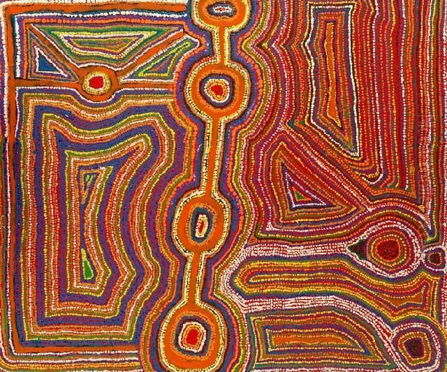 Hector Tjupuru Burton Oil Painting by Henry Burton