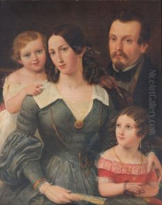 Portrait of Giuseppe Cinatti and his family