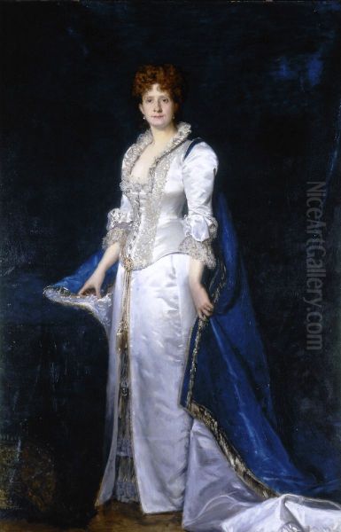 Retrato de D. Maria Pia Oil Painting by Carolus-Duran